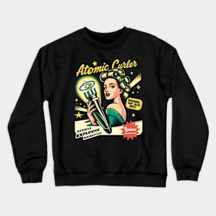 Atomic Curler - Funny vintage Ad Crewneck Sweatshirt